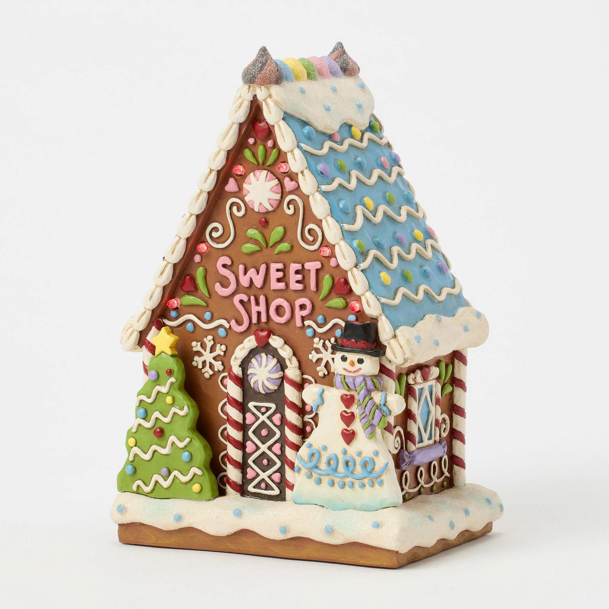 Jim Shore Gingerbread LED Sweet Shop Figurine - Thumbnail 5