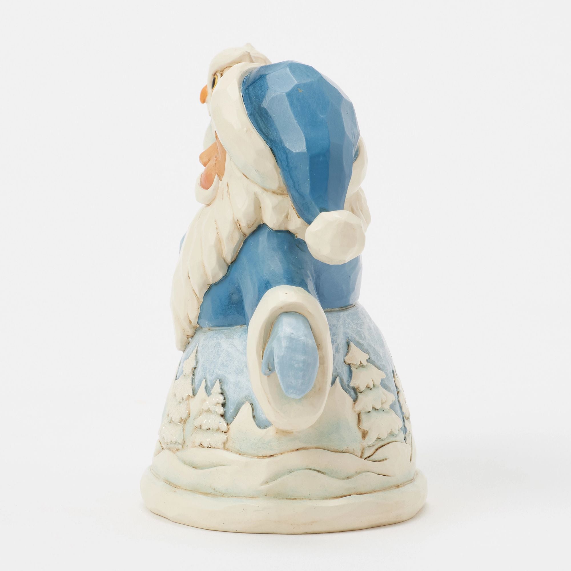 Blue Santa with Owl Mini – Jim Shore