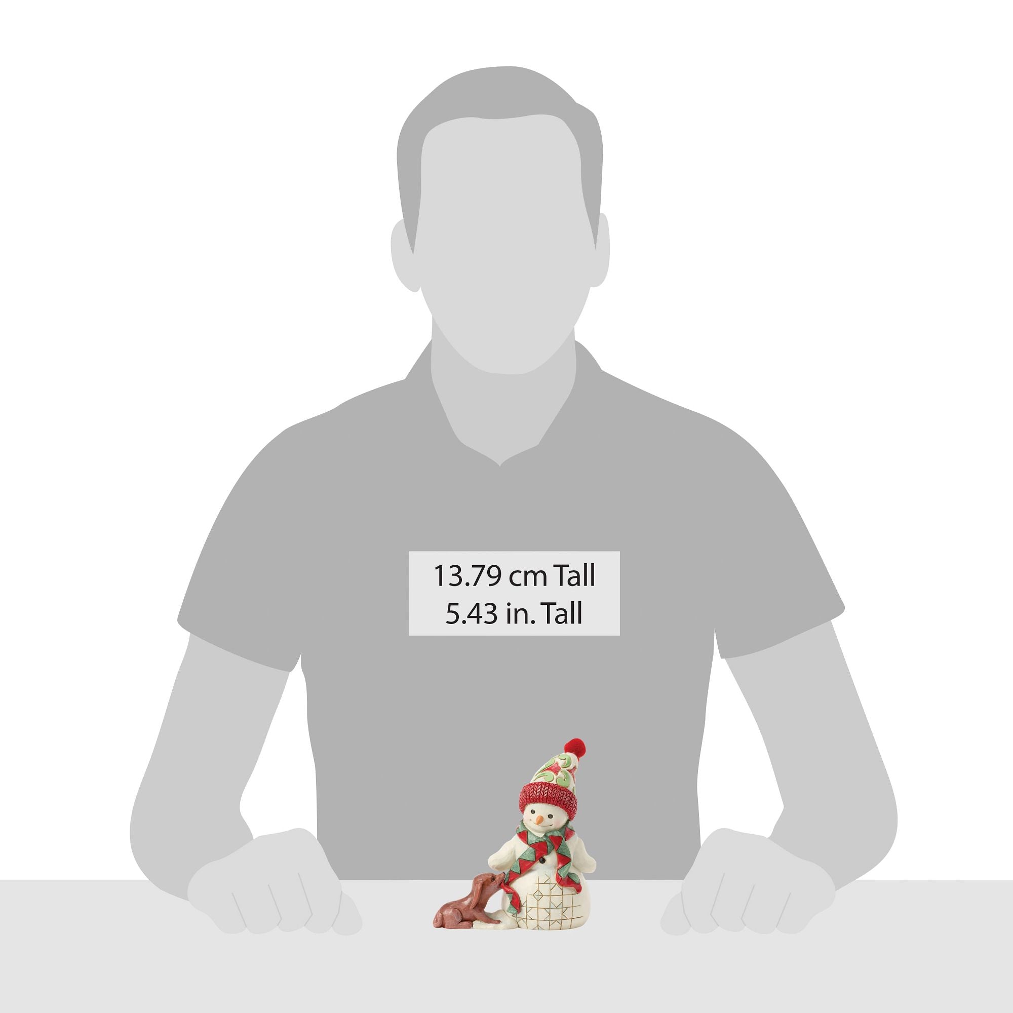 Snowman with Dog & Scarf Pint – Jim Shore