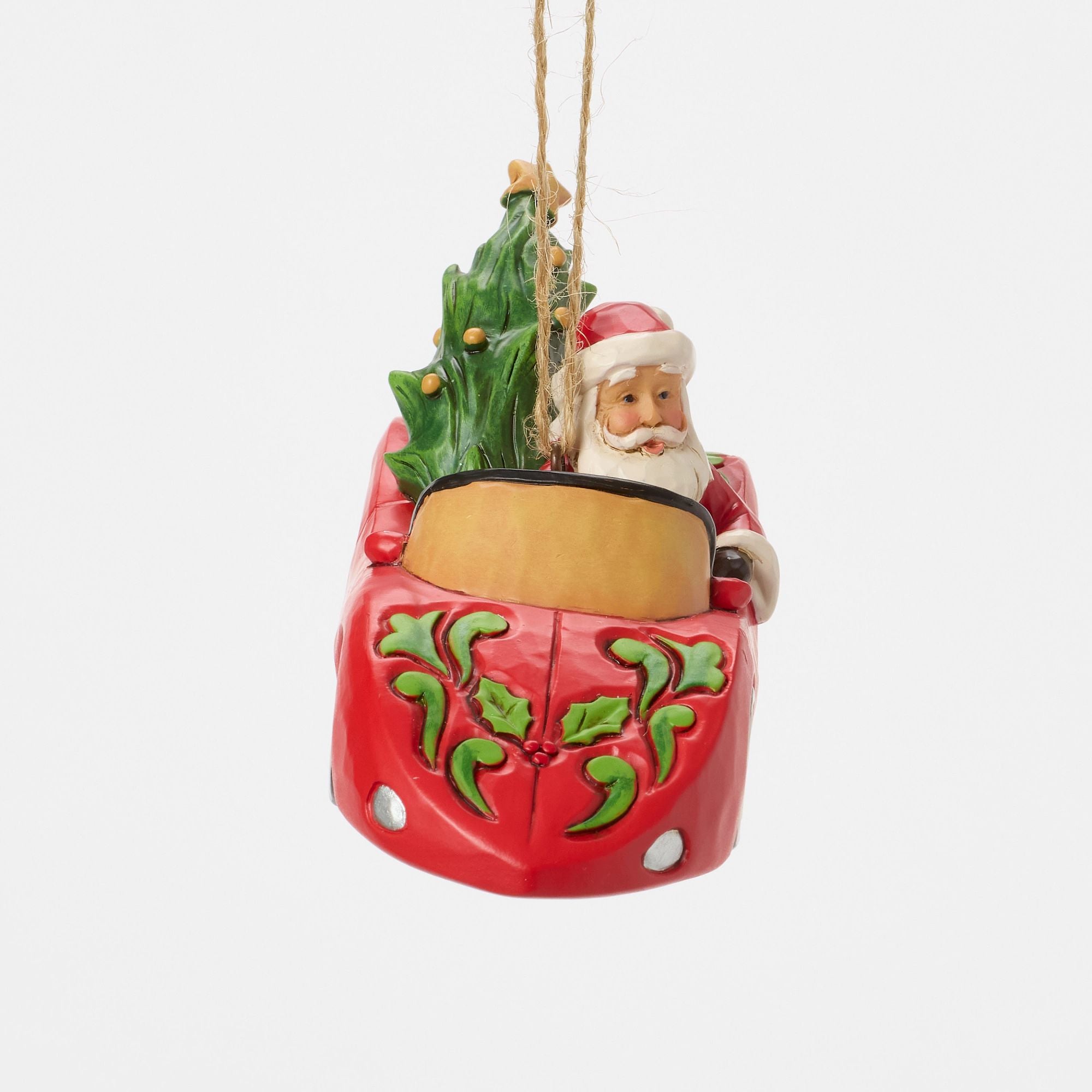 Santa in Sports Car Ornament – Jim Shore