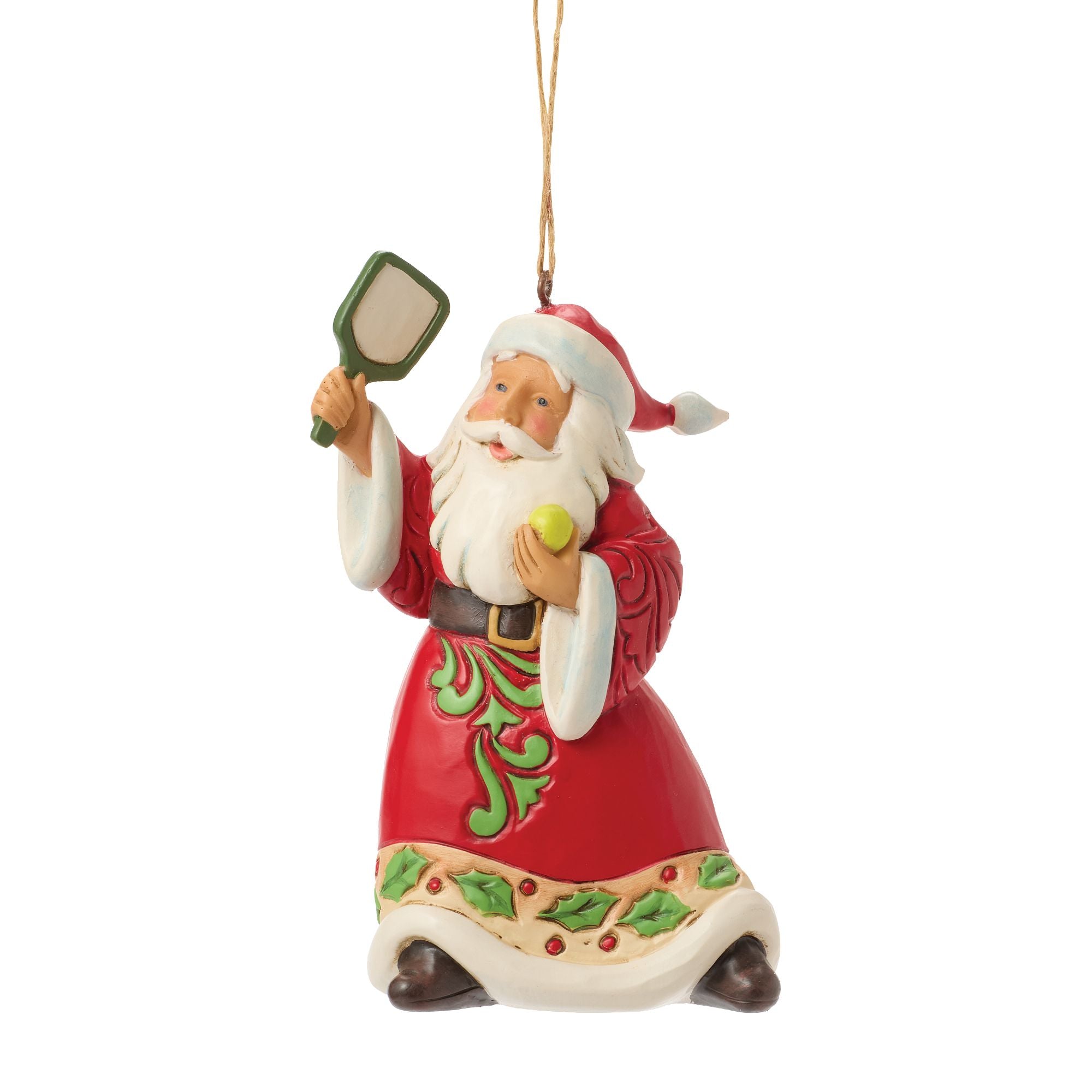 Jim Shore Pickleball Santa Ornament - Thumbnail 2