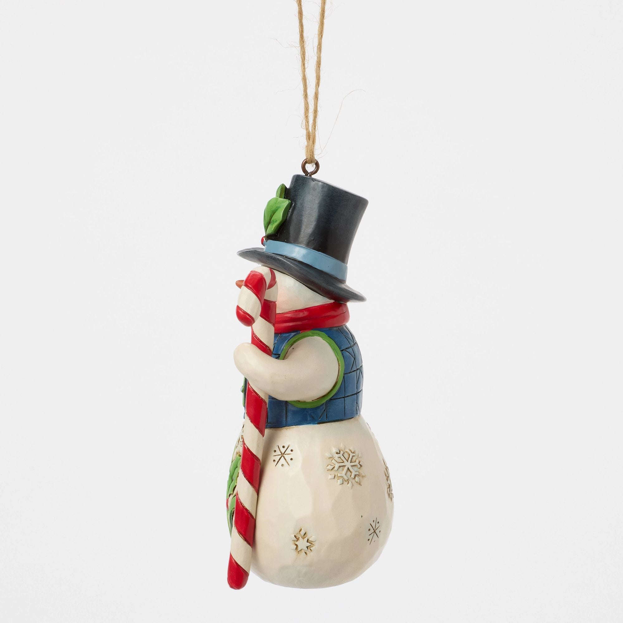 Snowman with Candy Cane Orn – Jim Shore