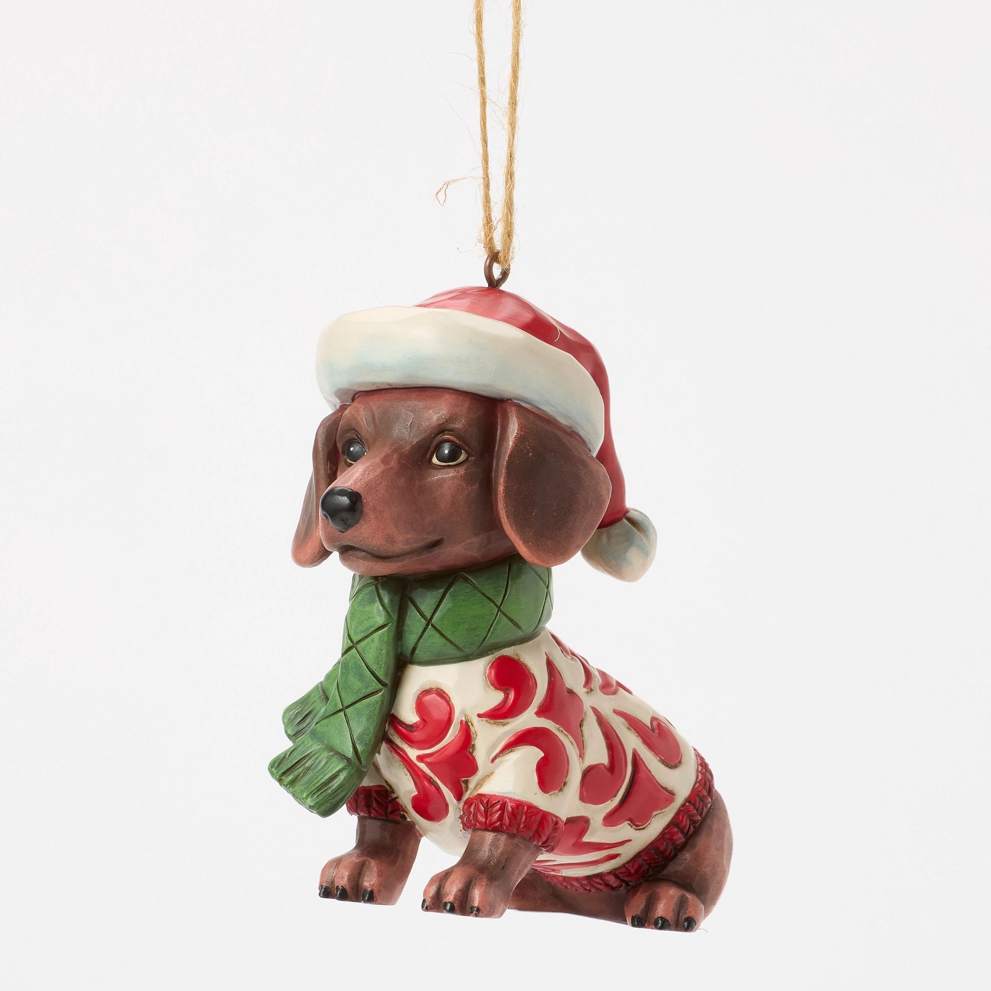 Jim Shore Christmas Dog Dachshund Ornament - Thumbnail 4