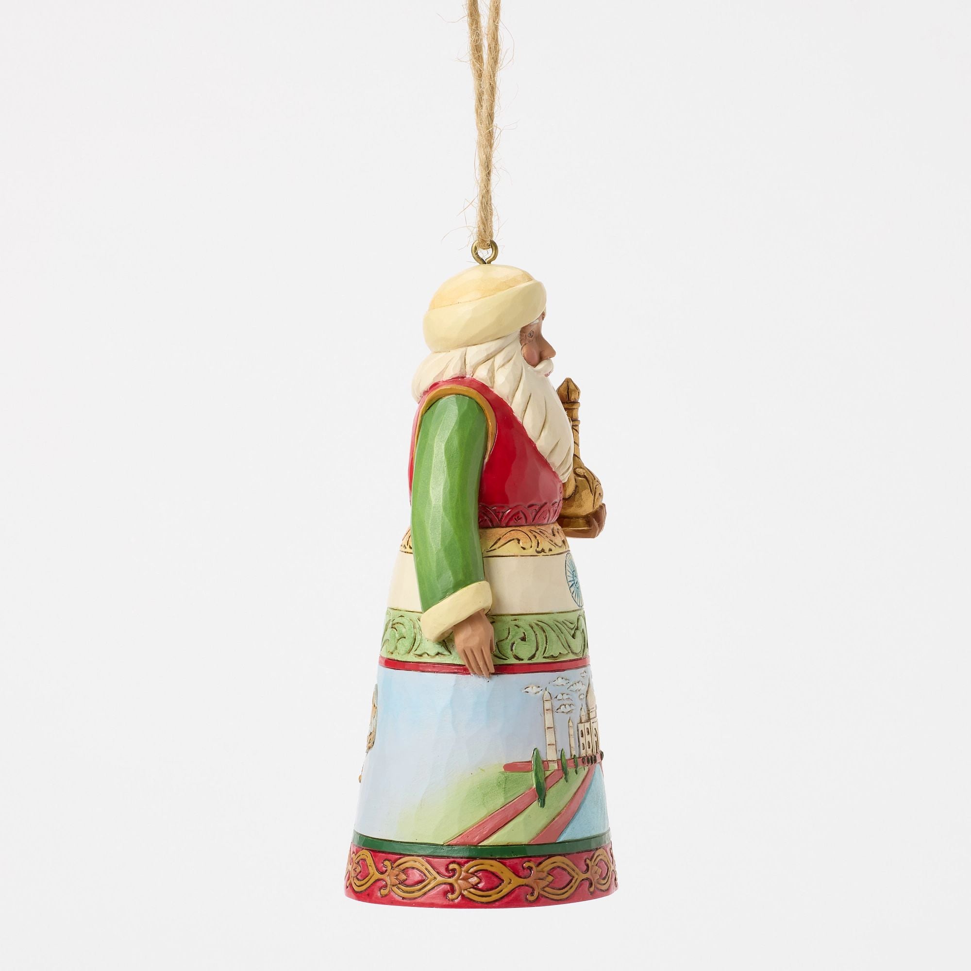 Santa Around World India Ornament - Thumbnail 5