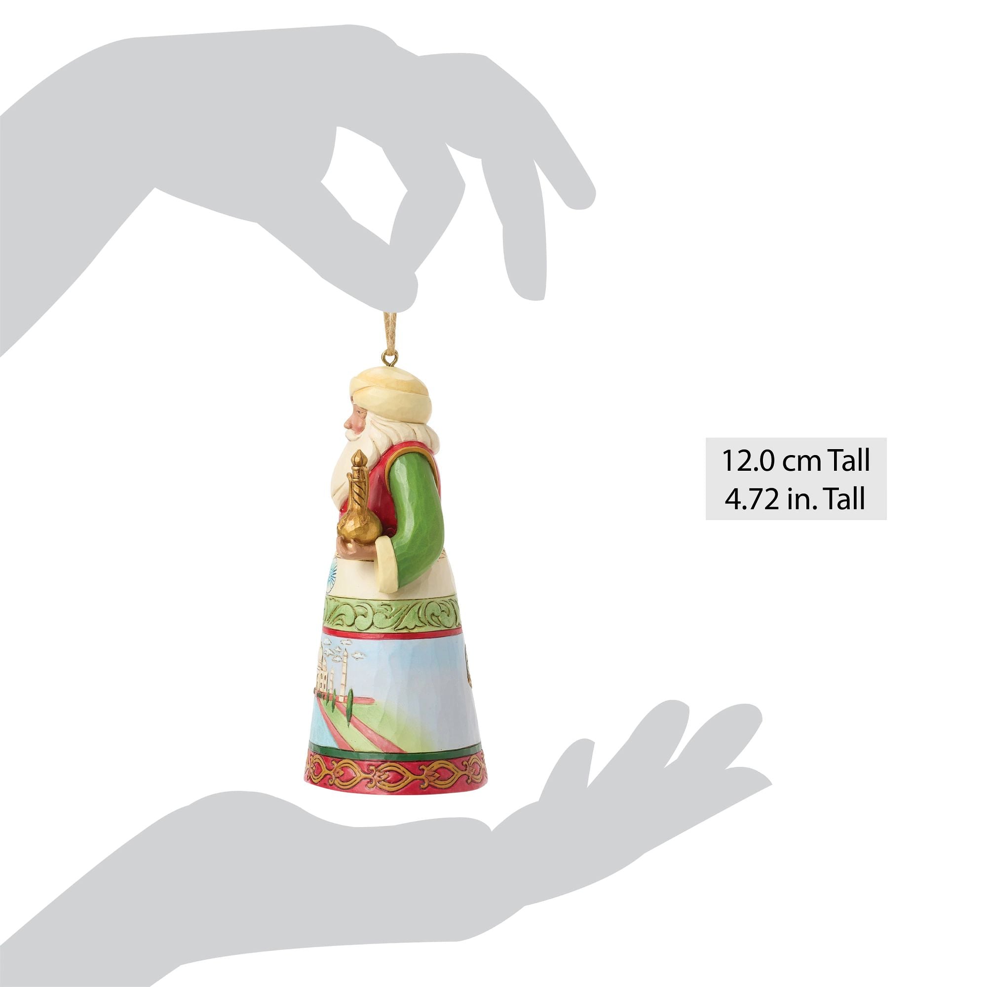 Santa Around World India Ornament - Thumbnail 3