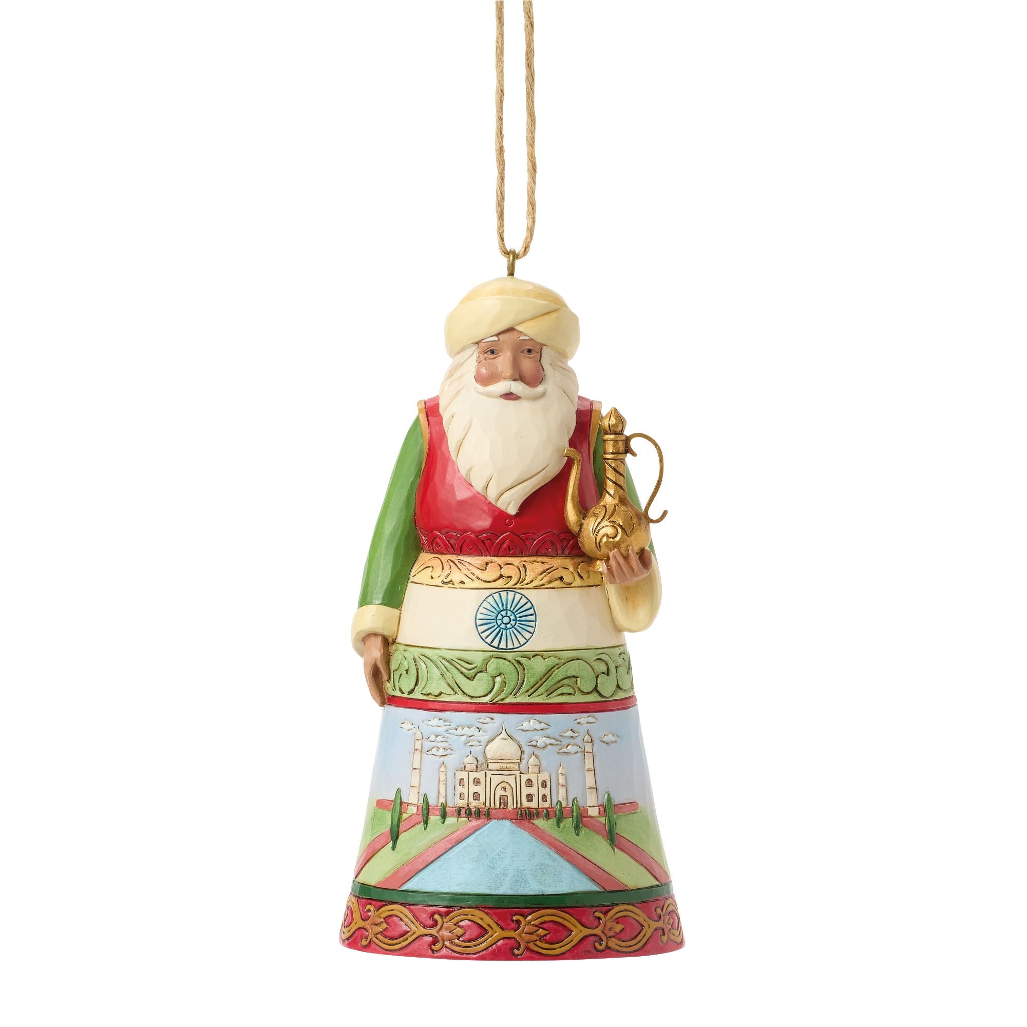 Santa Around World India Ornament
