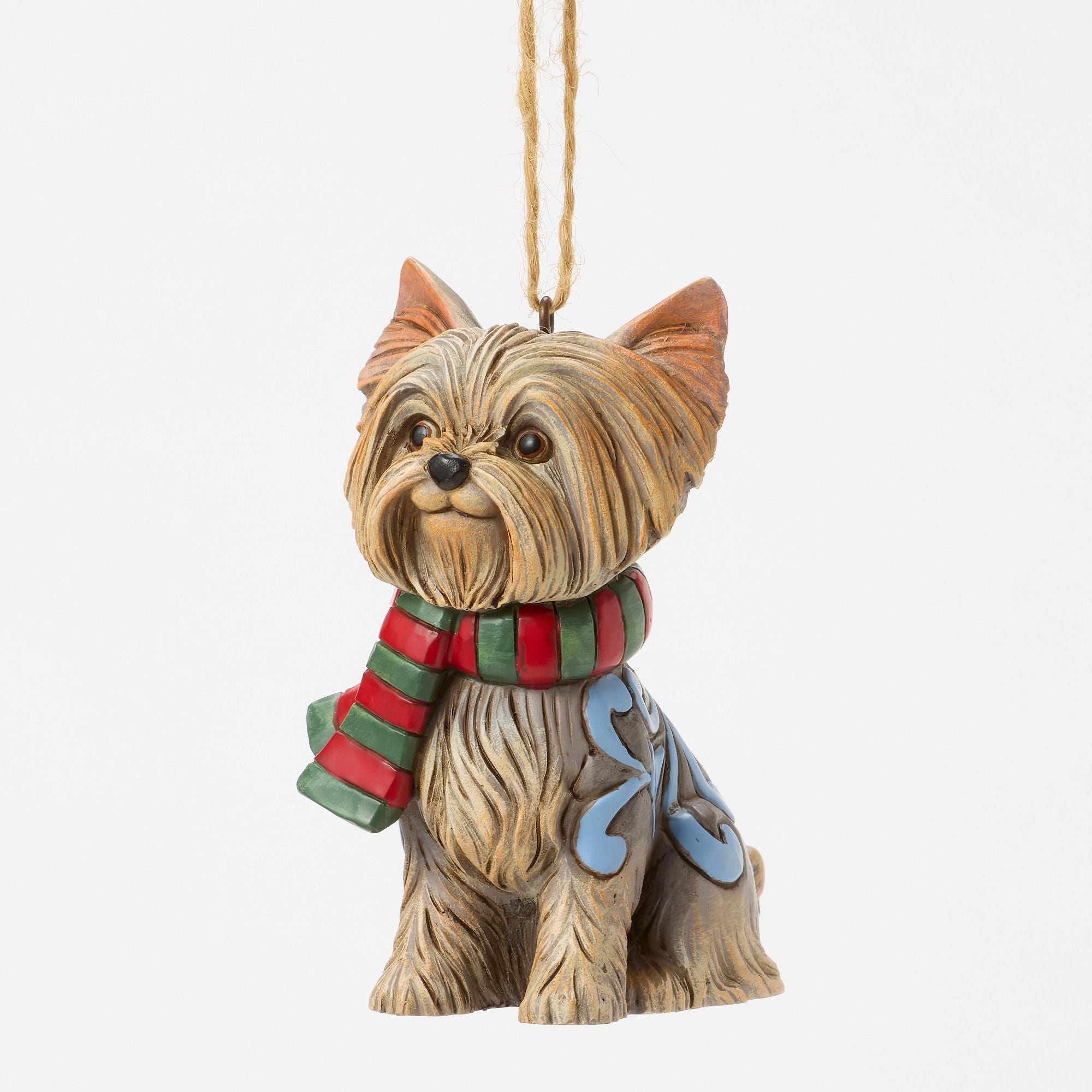 Jim Shore Christmas Dog Yorkie Ornament