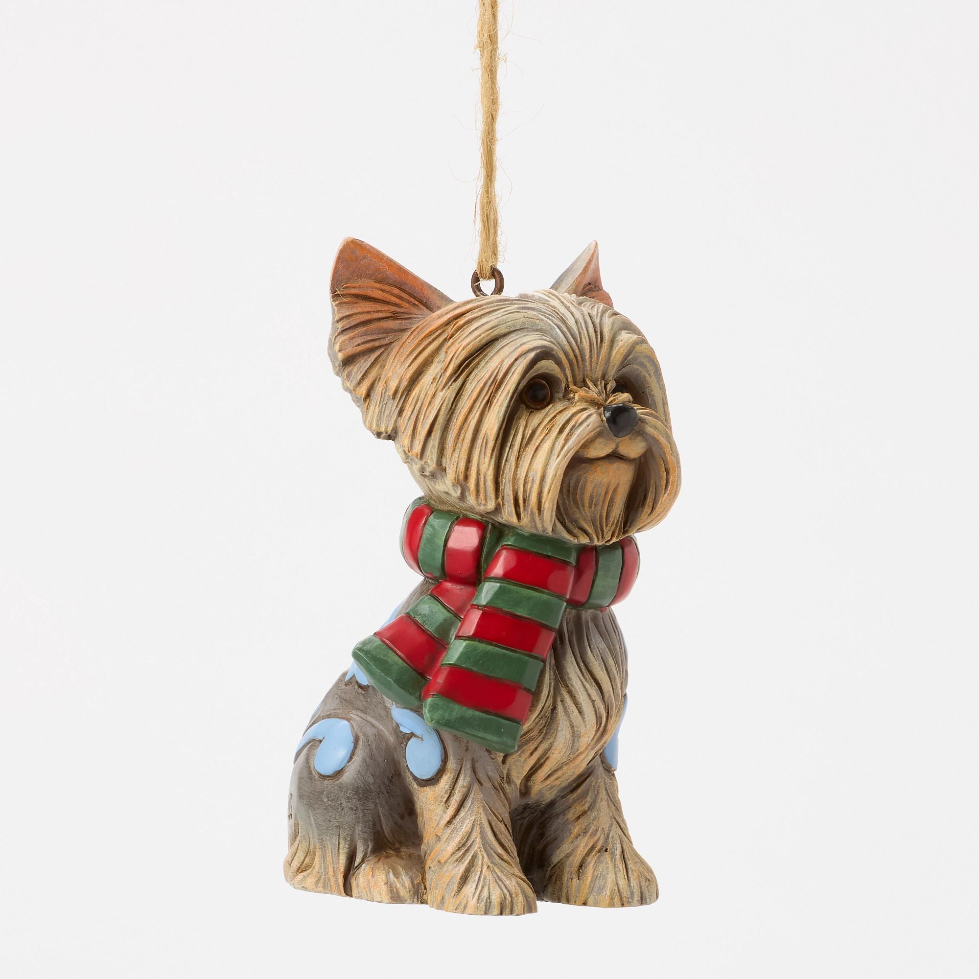 Jim Shore Christmas Dog Yorkie Ornament - Thumbnail 2