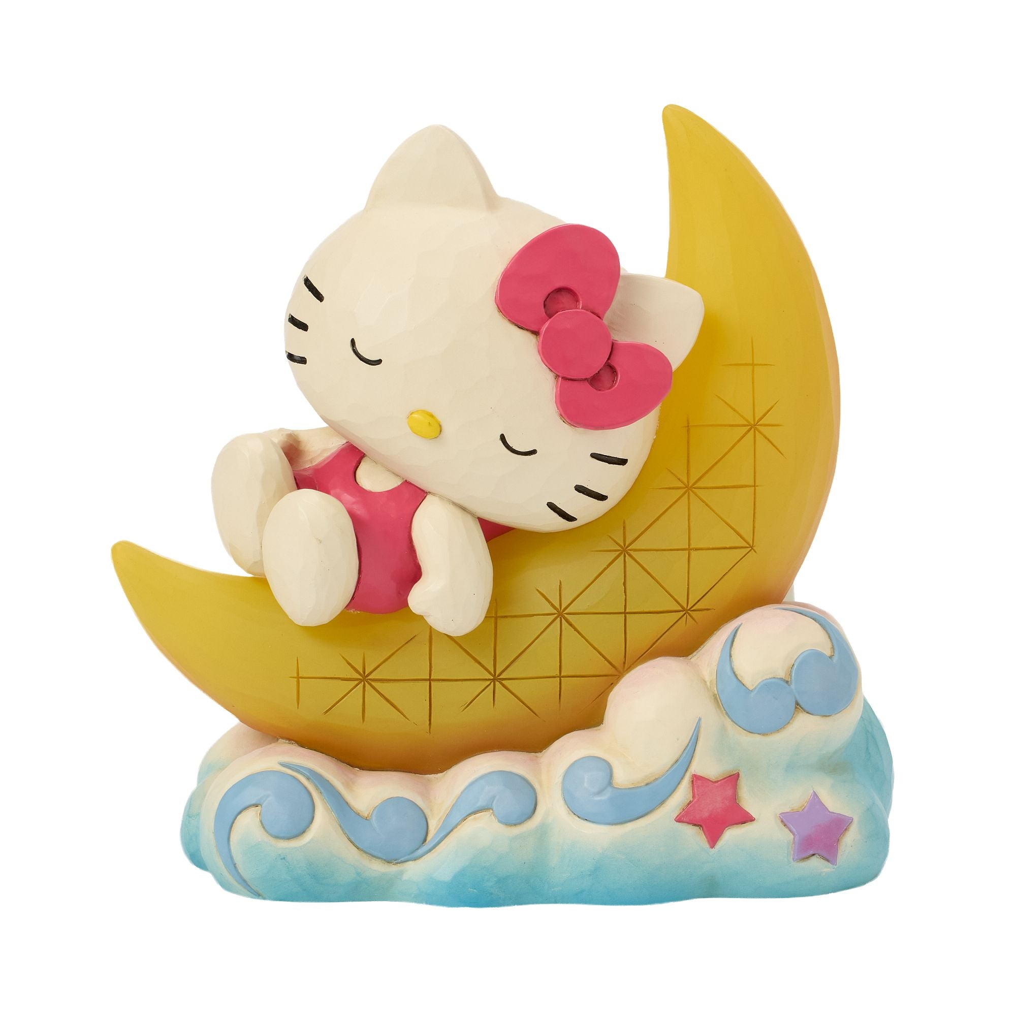 Hello Kitty ラインストーン 置物 Hello Kitty on LED Moon – Jim Shore