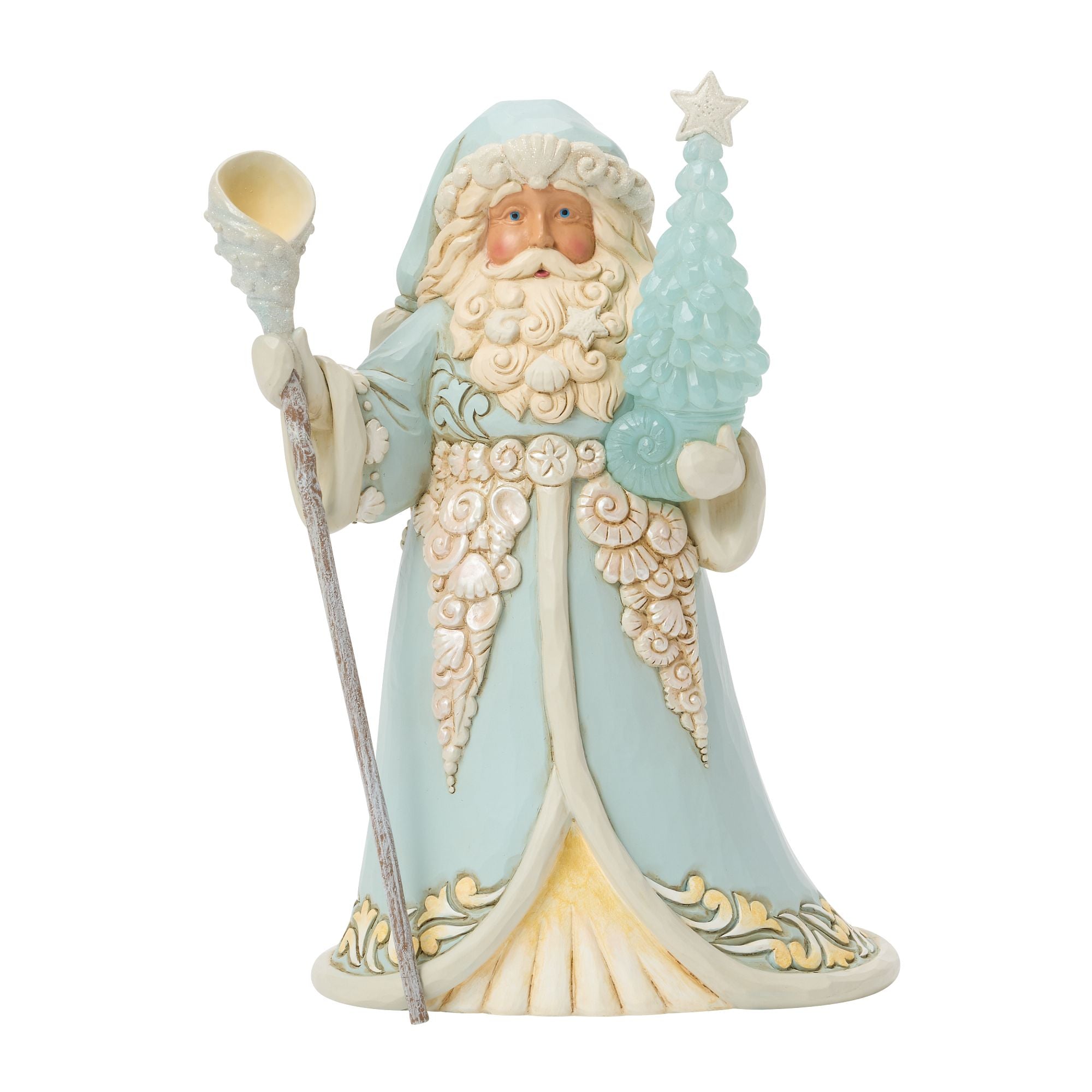 Santa with Sea Glass Tree – Jim Shore