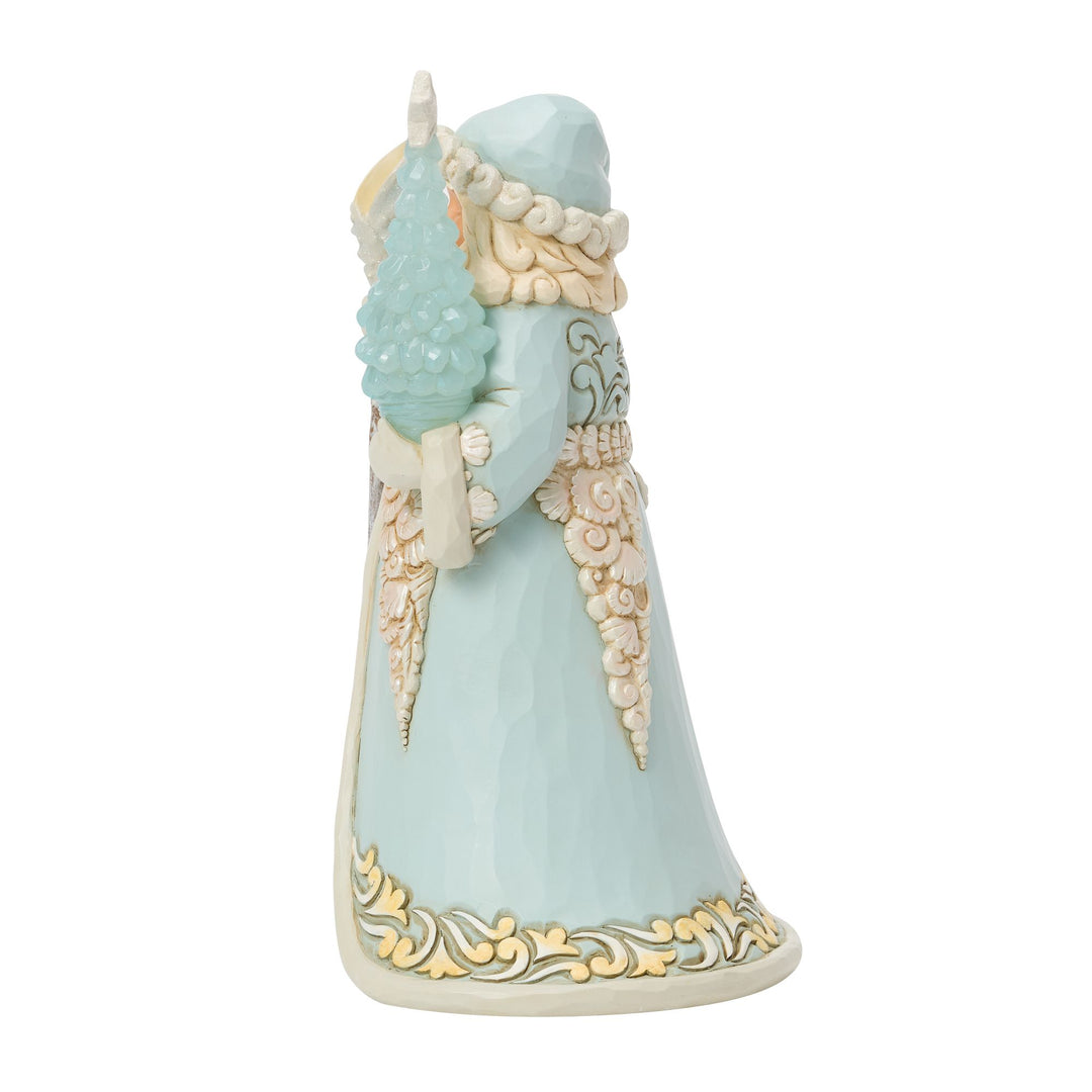 Santa with Sea Glass Tree