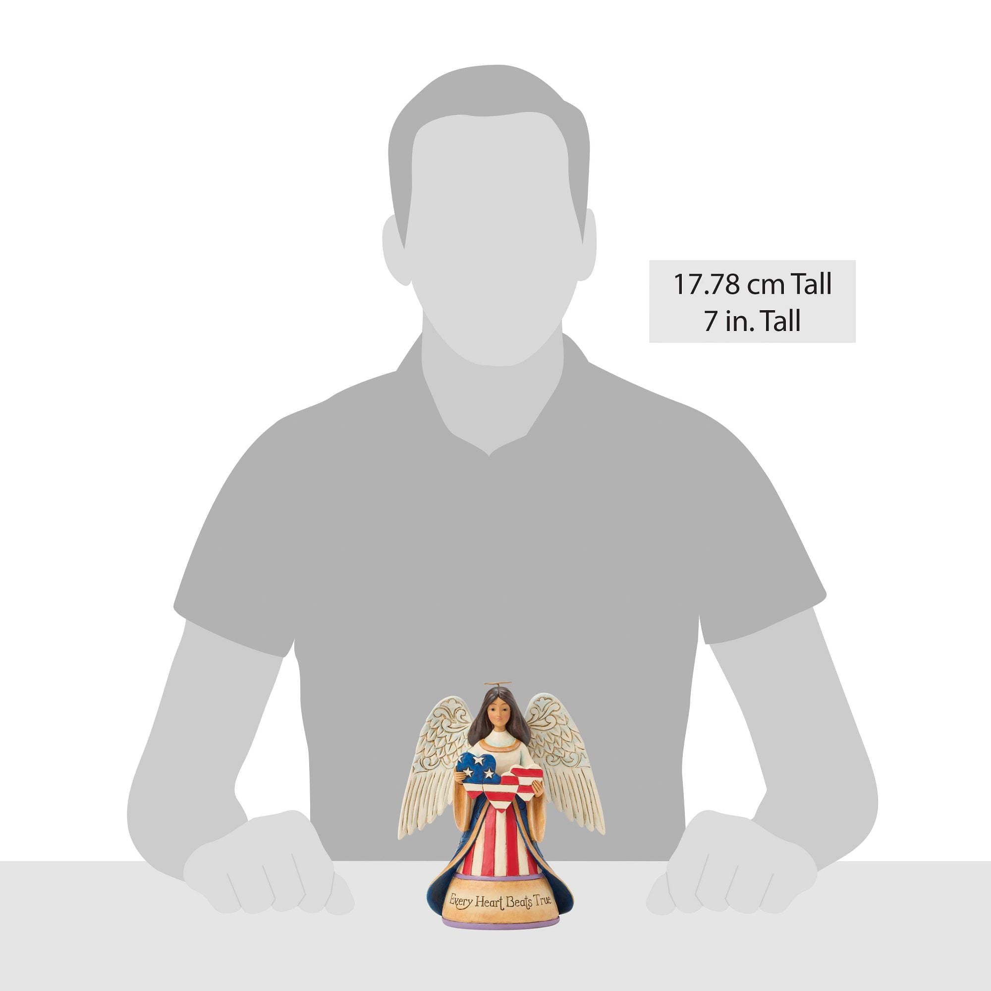 Patriotic Angel with Heart Fig – Jim Shore