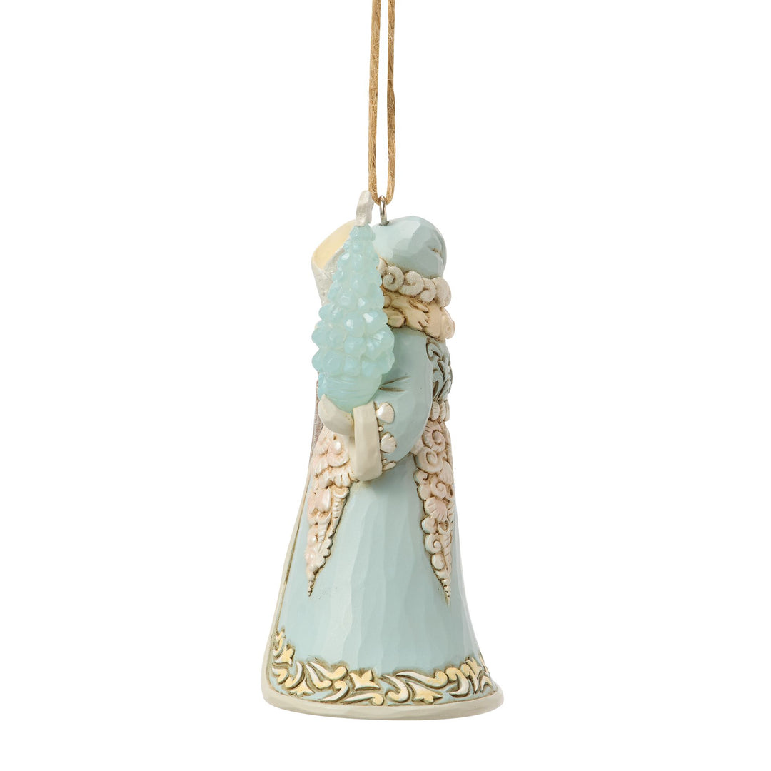 Santa with Sea Glass Tree Orn