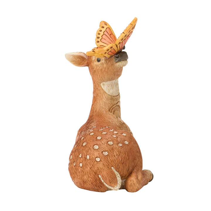 Deer with Butterfly Figurine