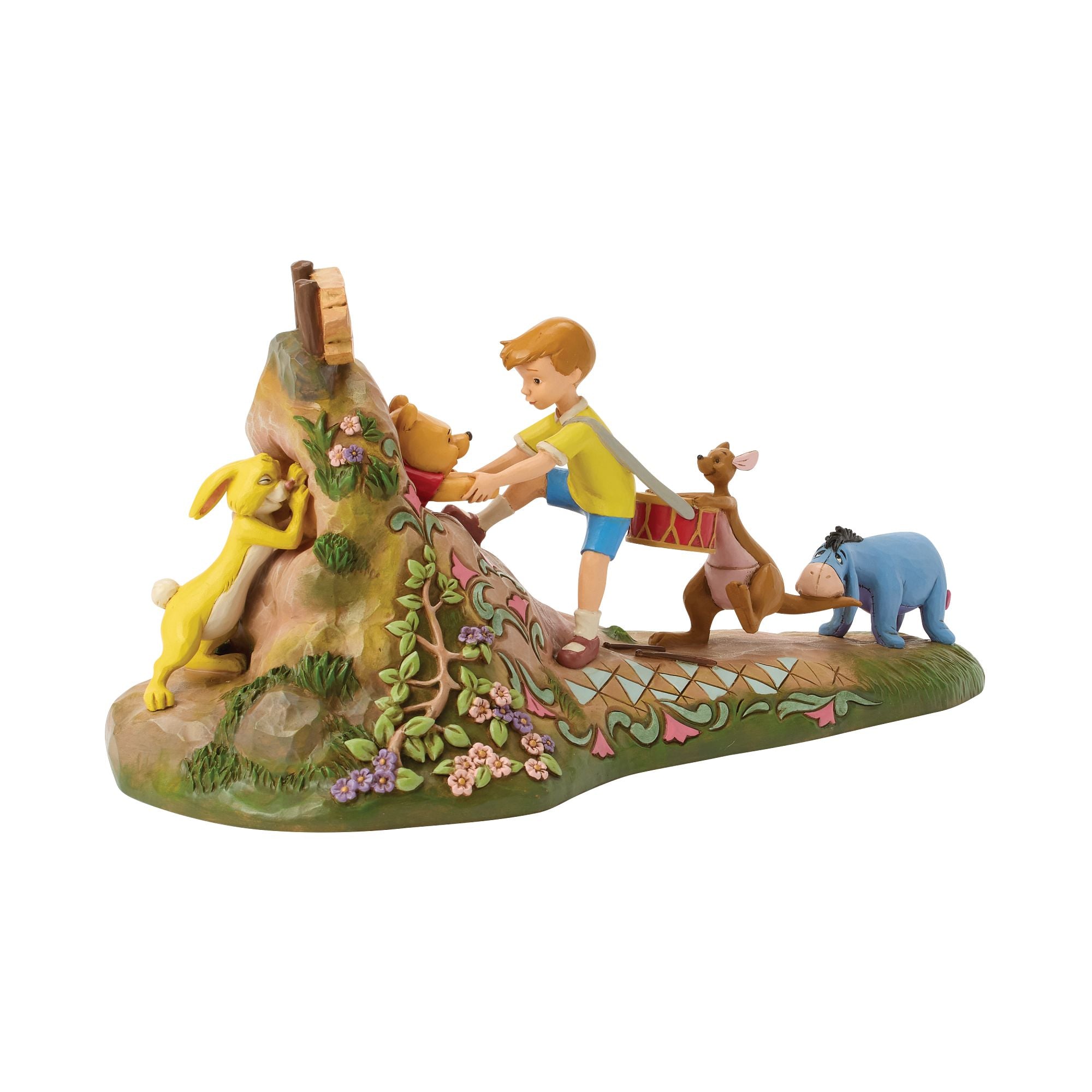 くまのプーさん 魚とボート 船 釣り Pooh＆Friend 陶器制 フィギュア Pooh & Friends – Jim Shore