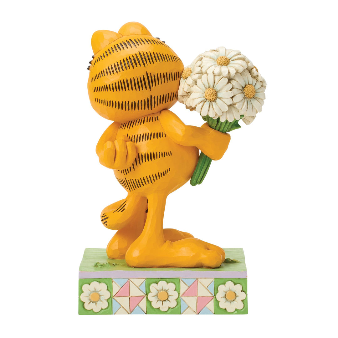 Garfield Holding Daisies