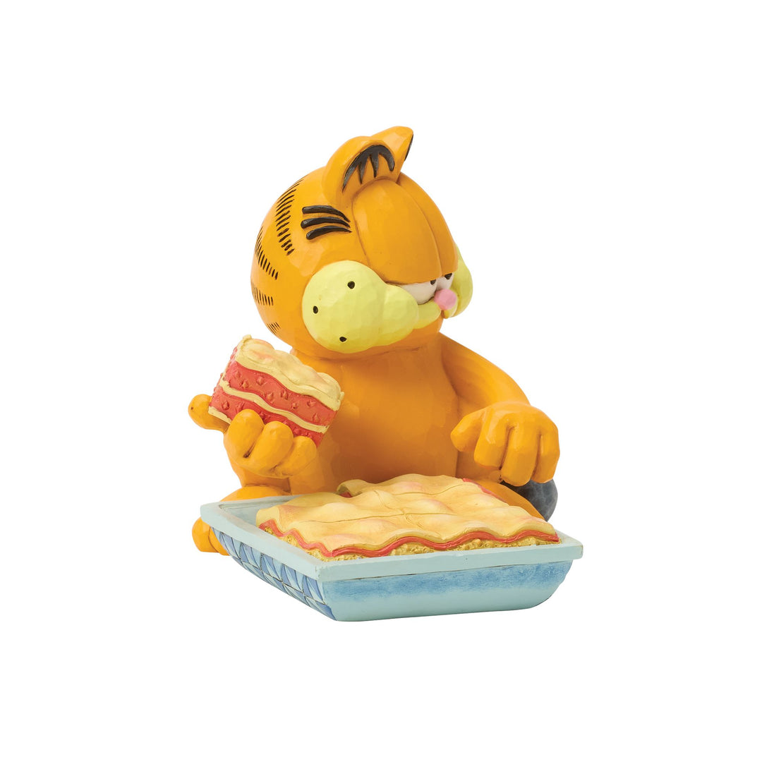 Garfield with Piece of Lasagna