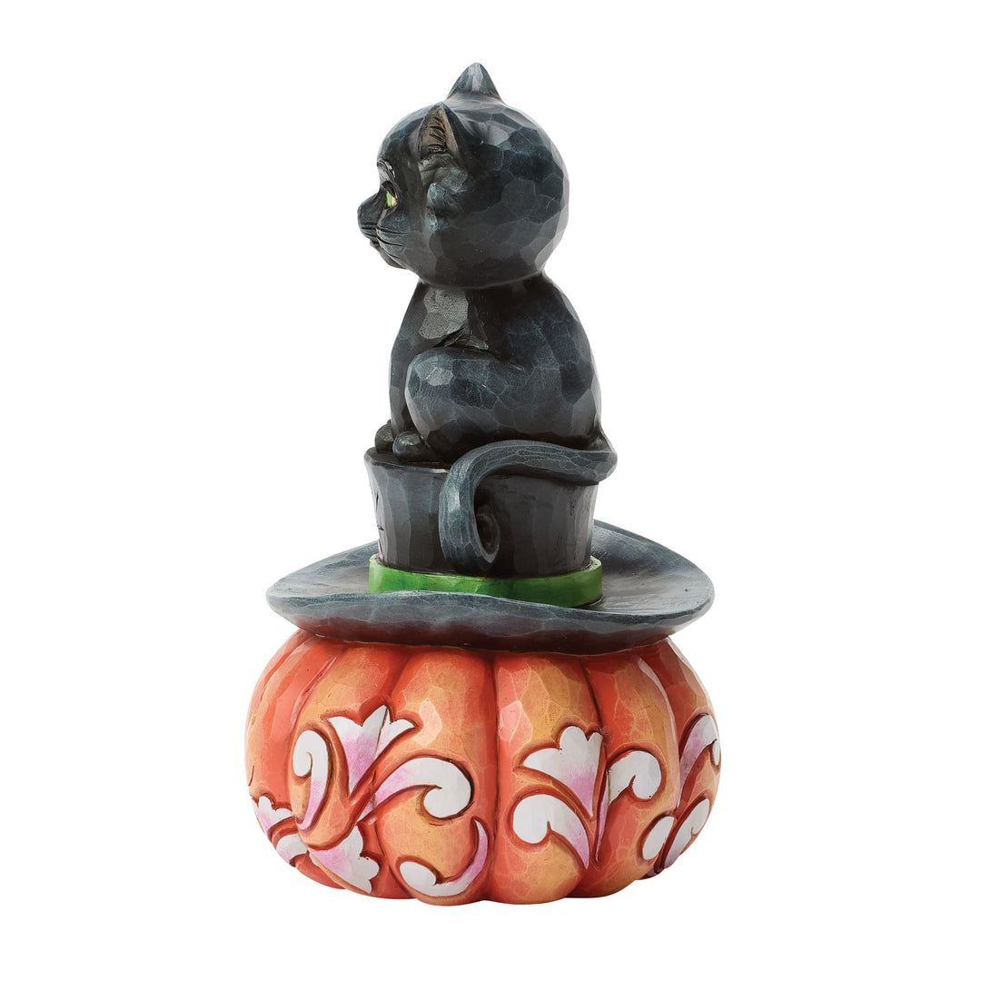 Black Cat on Top Hat Figurine