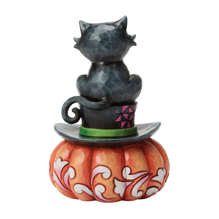 Black Cat on Top Hat Figurine
