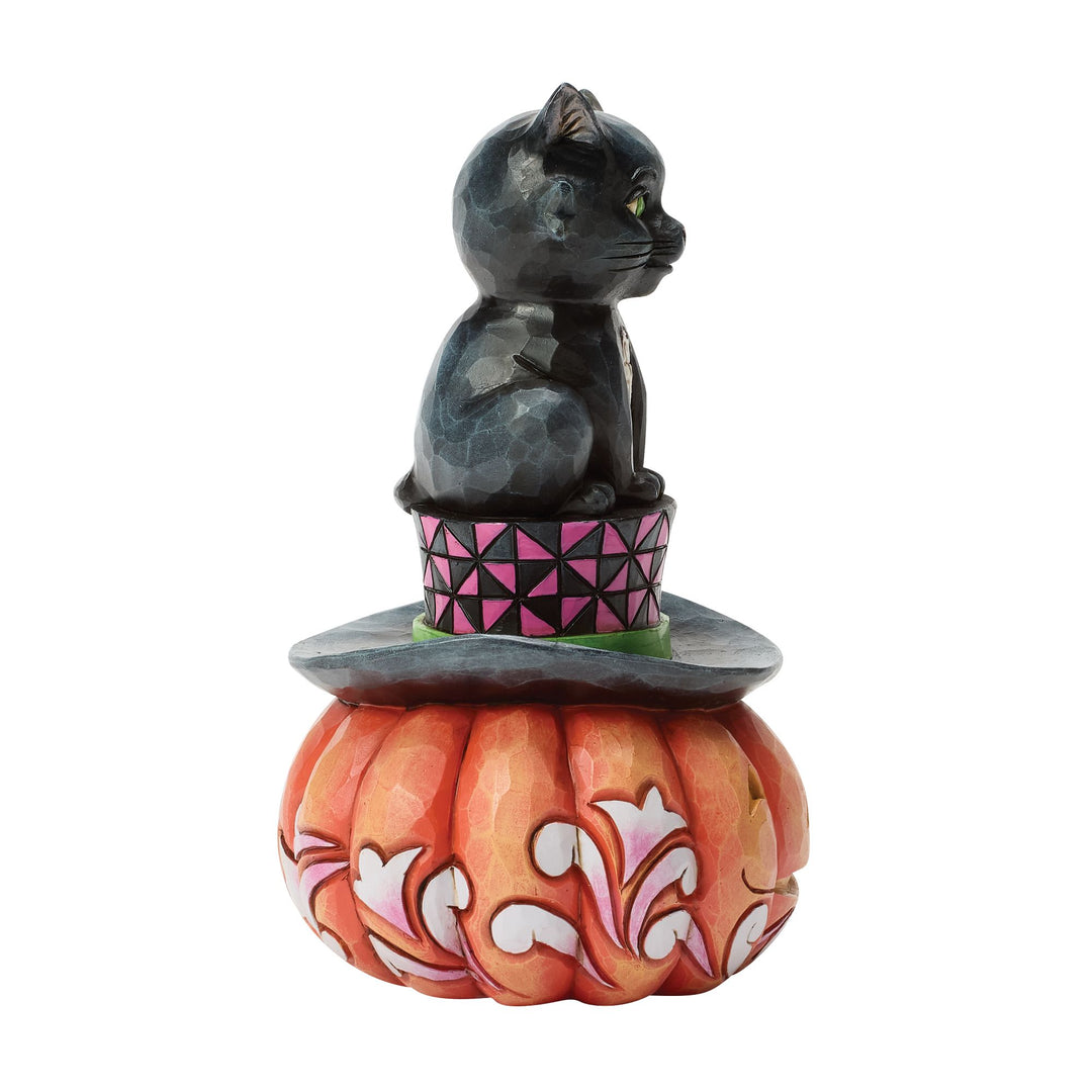 Black Cat on Top Hat Figurine