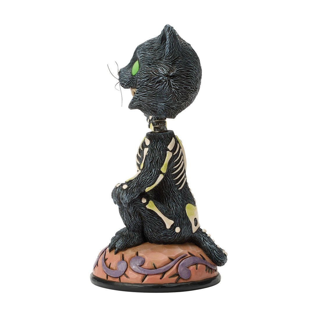 Bobble Head Black Cat Figurine