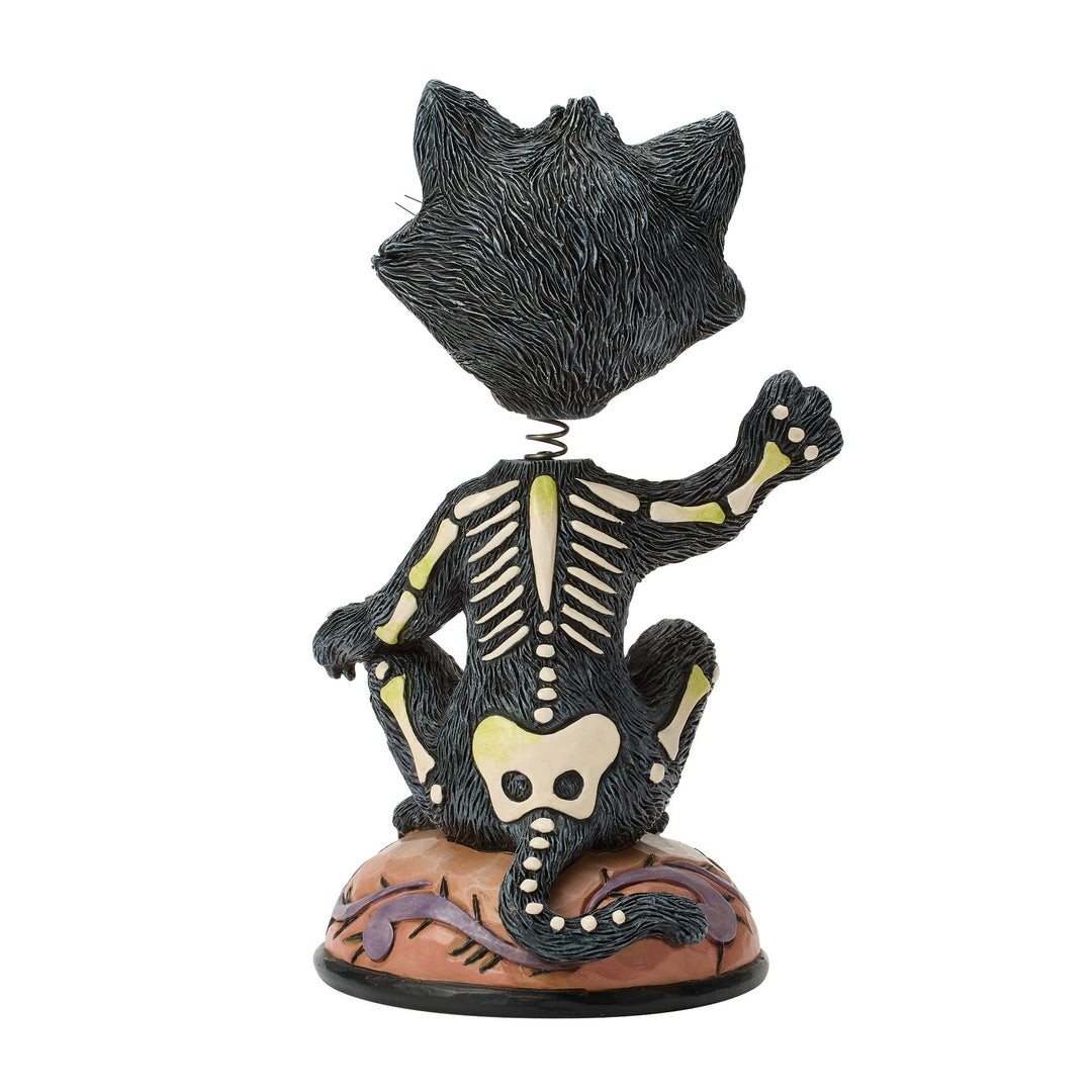Bobble Head Black Cat Figurine
