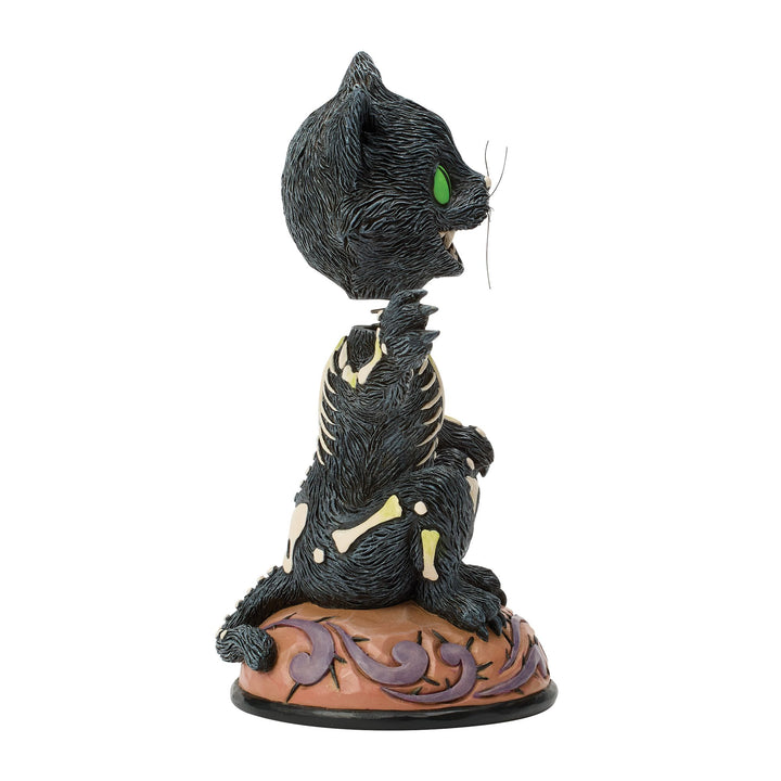 Bobble Head Black Cat Figurine