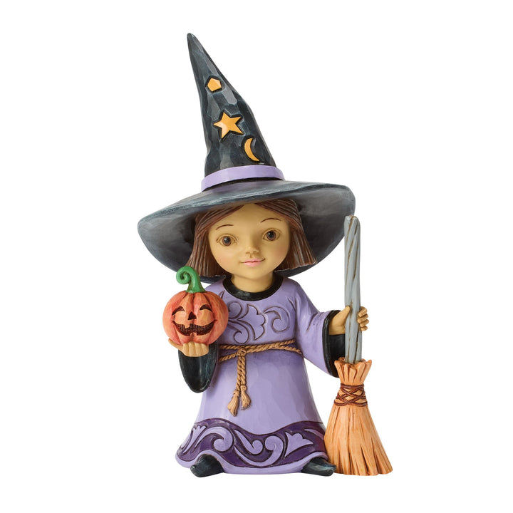 Witch with Broom Figurine