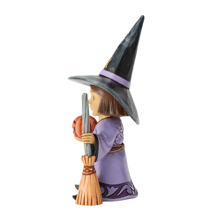 Witch with Broom Figurine