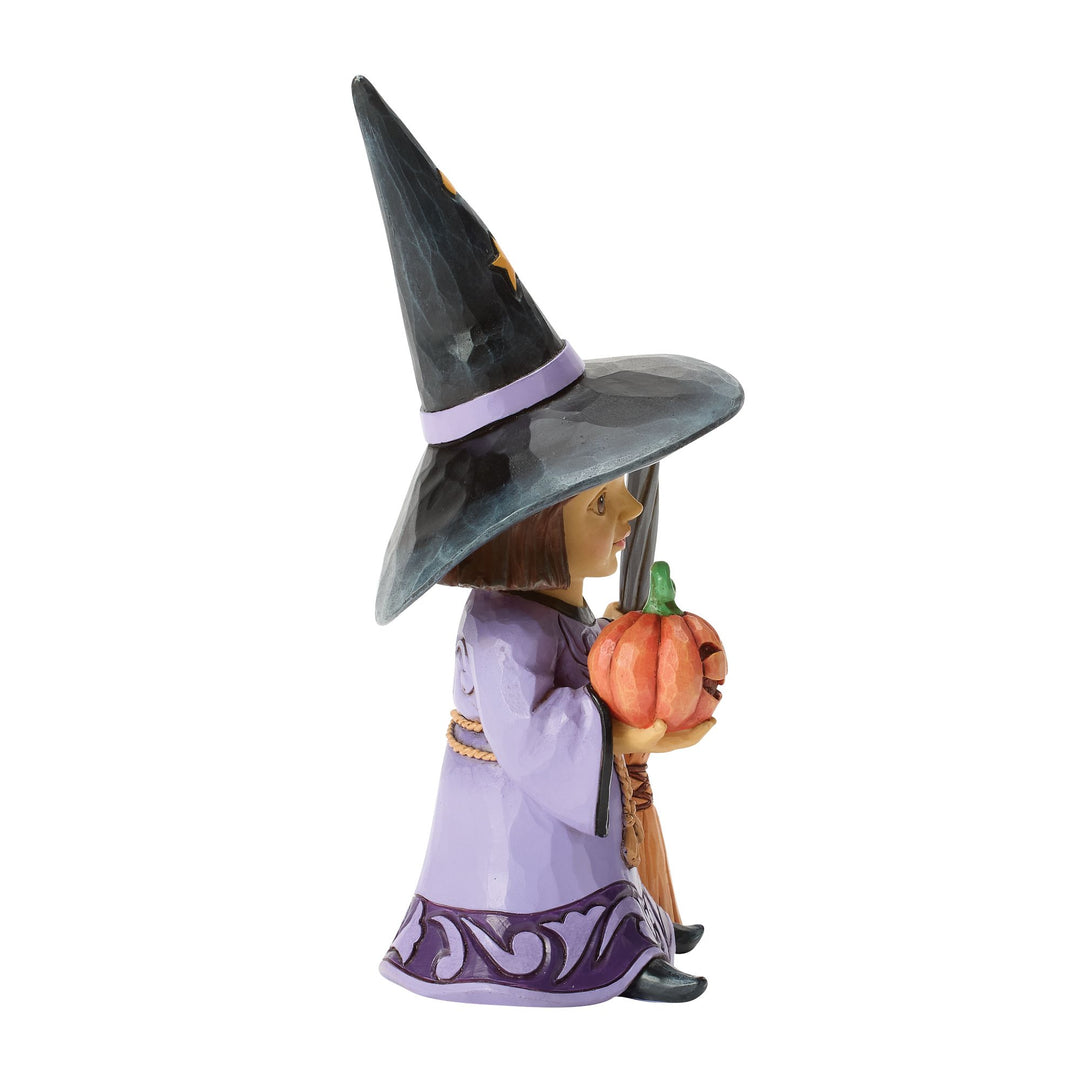 Witch with Broom Figurine