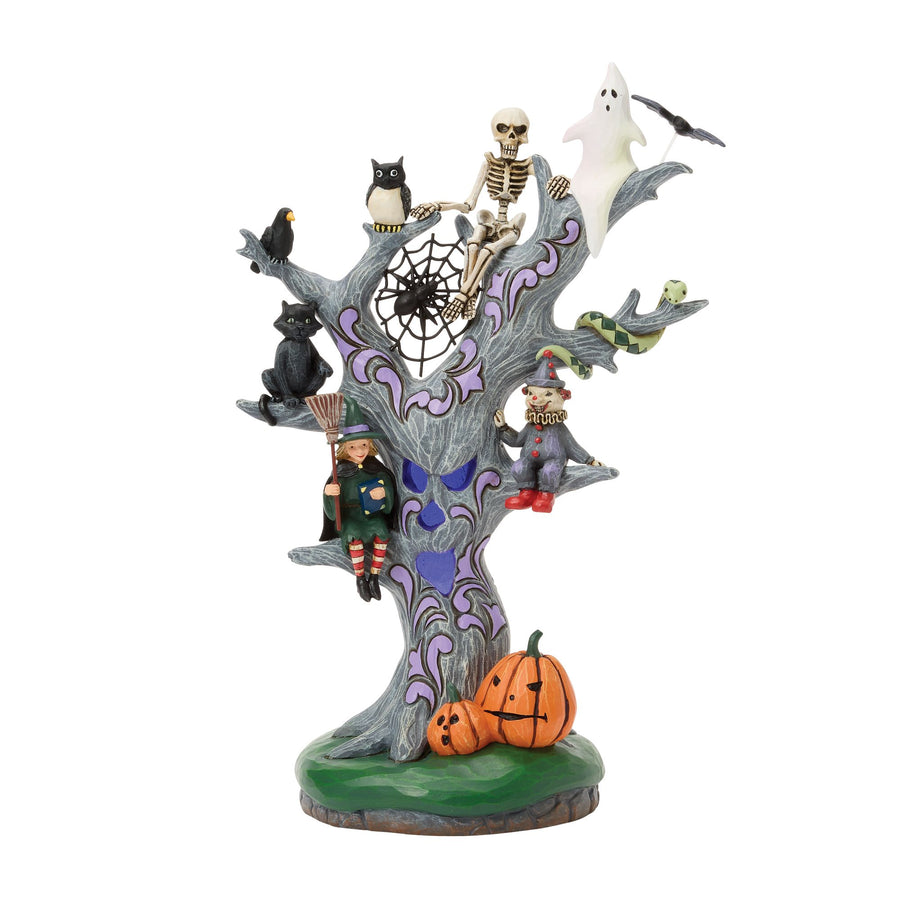 Scary LED Tree Figurine – Jim Shore