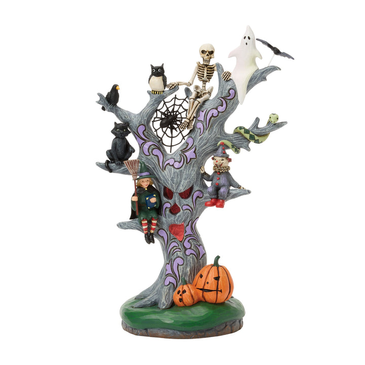 Scary LED Tree Figurine