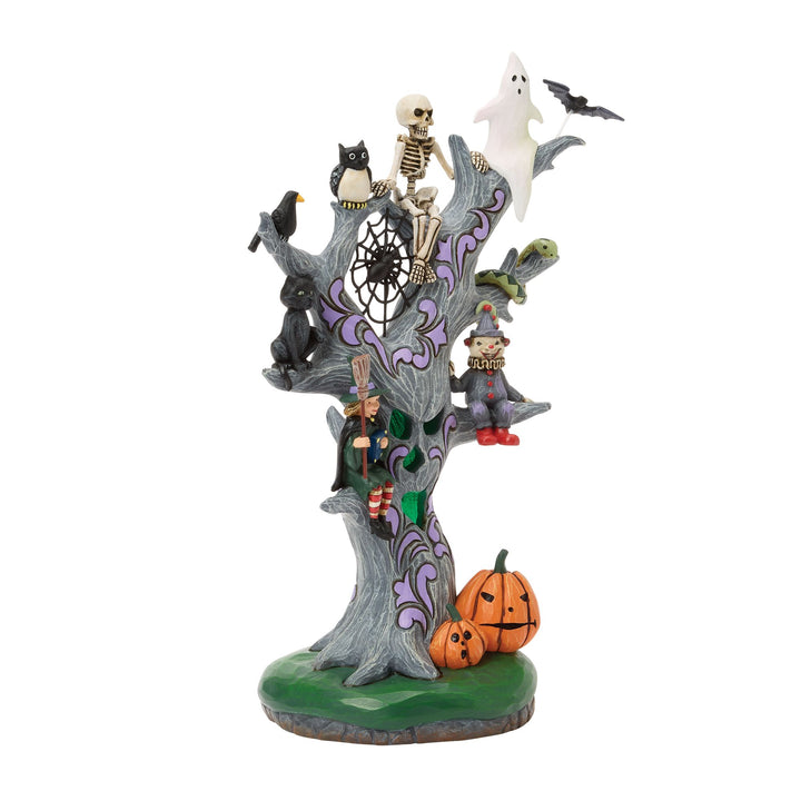 Scary LED Tree Figurine