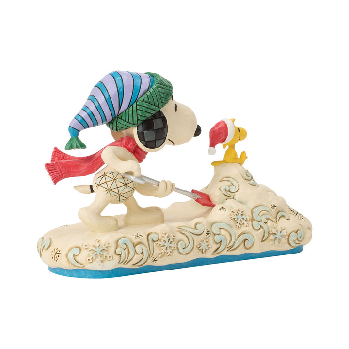 Snoopy Shoveling Snow