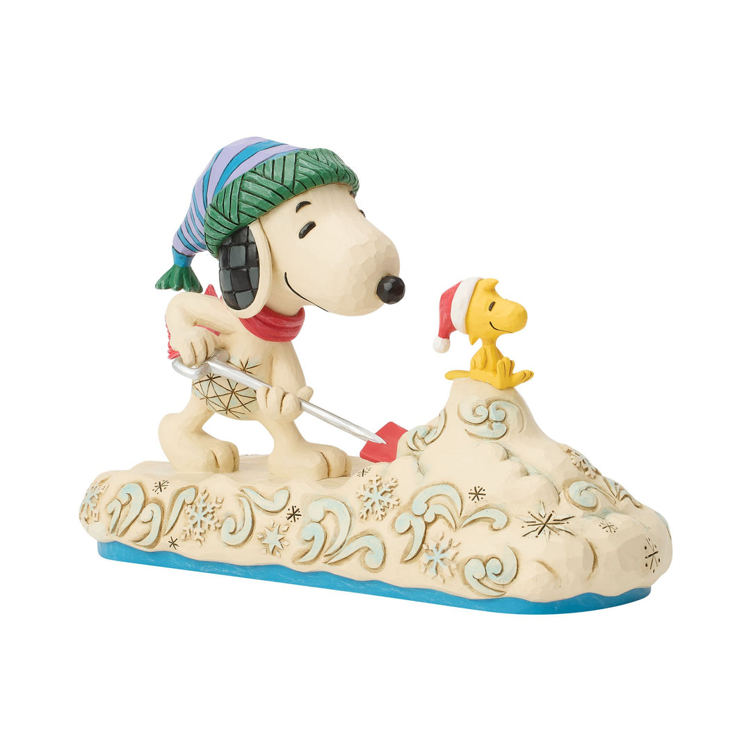 Snoopy Shoveling Snow