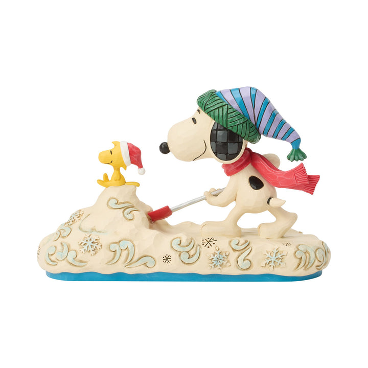 Snoopy Shoveling Snow