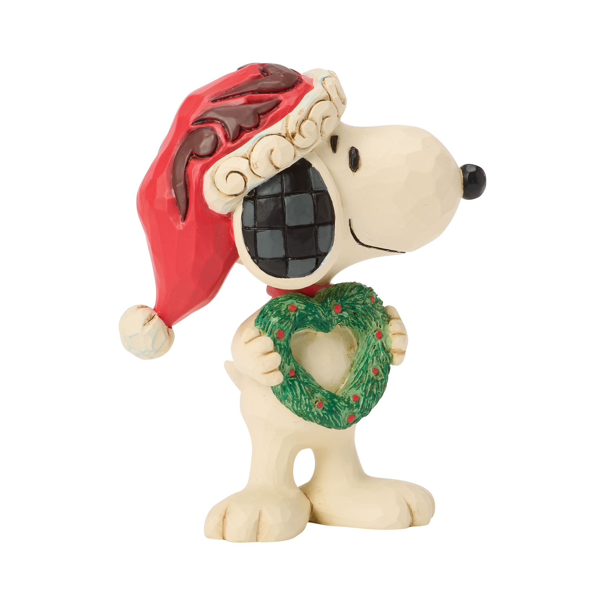 ピーナッツ　スヌーピー JIMSHORE 「YOULIFTMEUP」 Snoopy with Heart Wreath Mini – Jim Shore
