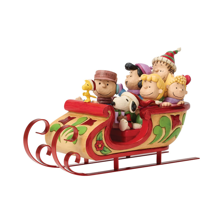 Snoopy and Friends in Sleigh