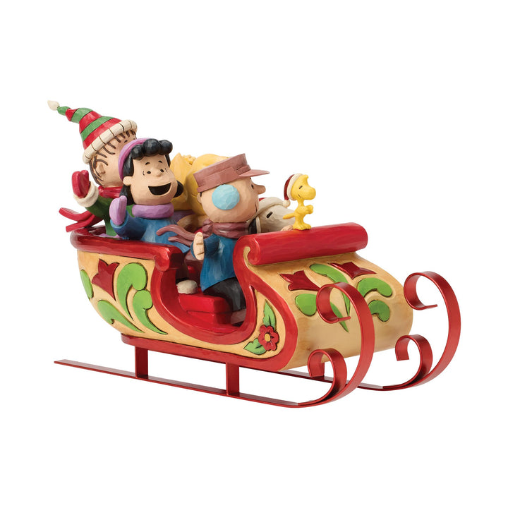 Snoopy and Friends in Sleigh