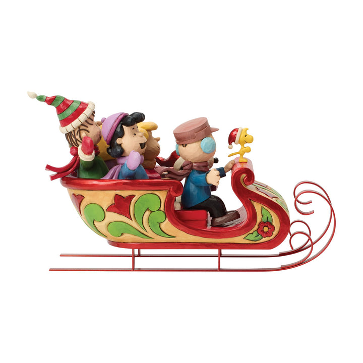 Snoopy and Friends in Sleigh