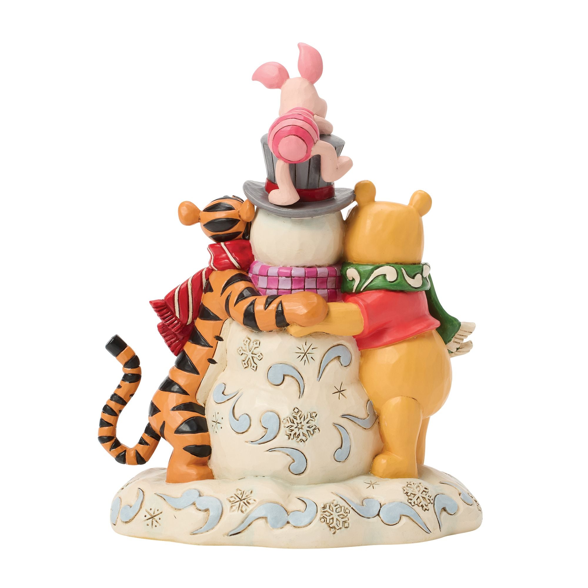 くまのプーさん 魚とボート 船 釣り Pooh＆Friend 陶器制 フィギュア Pooh & Friend Snowman – Jim Shore