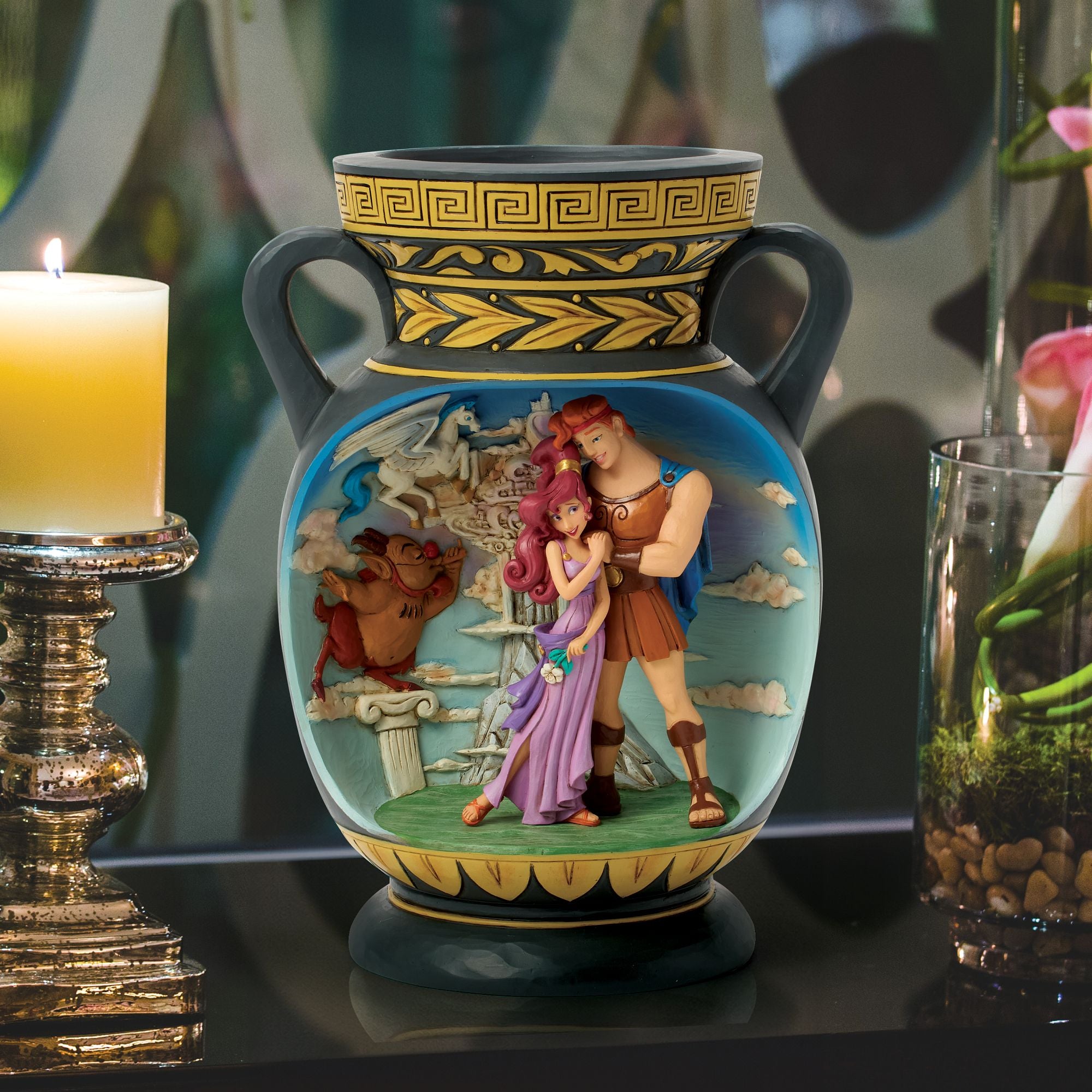 本日限定価格　HERCULES　ヘラクレス陶器製　置物４体 Hercules Vase Diorama – Jim Shore