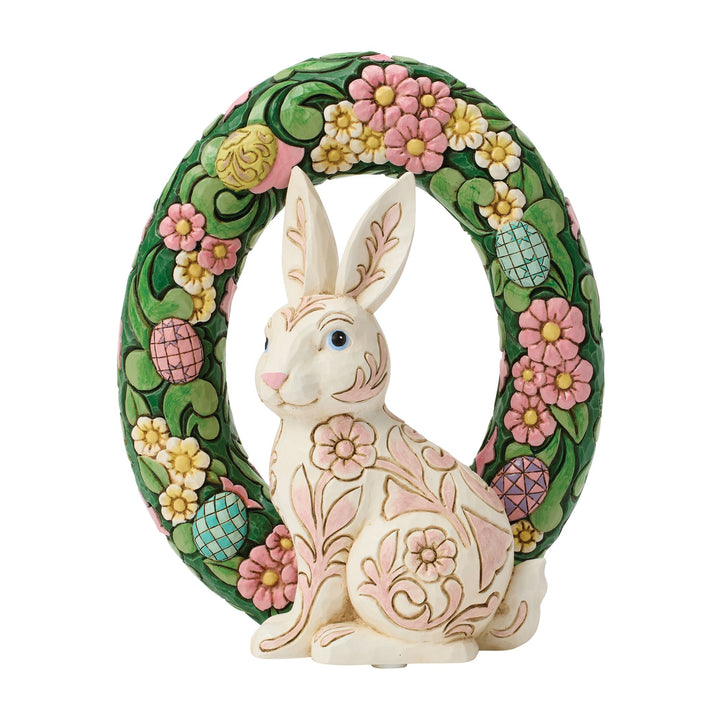 Floral Bunny Wreath