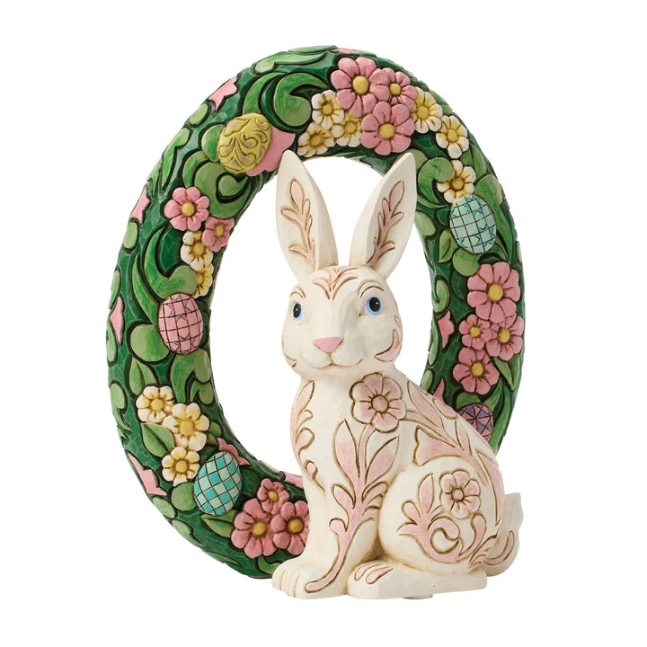 Floral Bunny Wreath