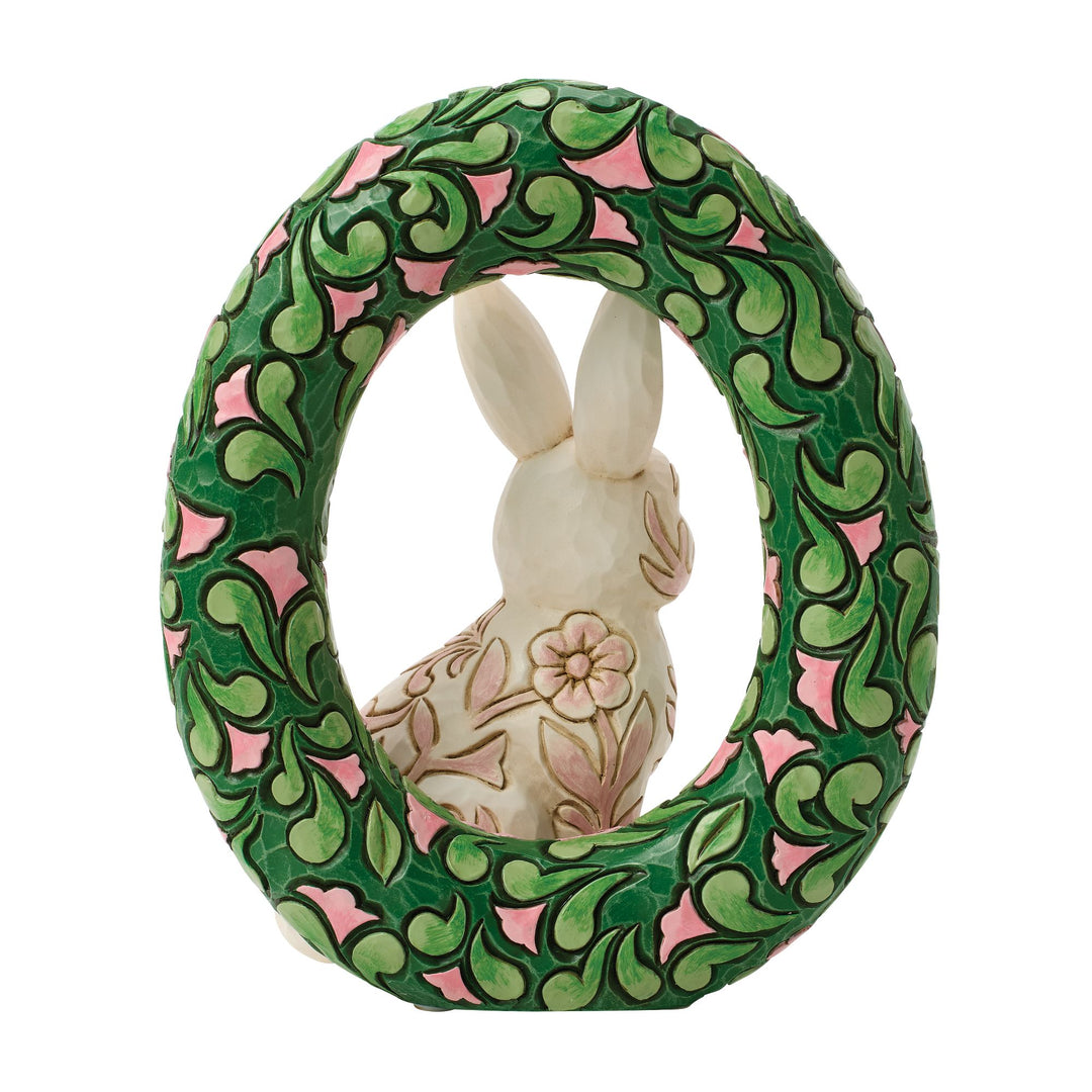 Floral Bunny Wreath