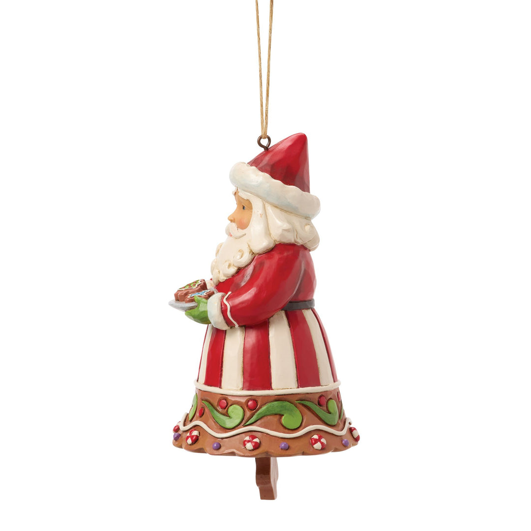 Gingerbread Santa Bell Orn
