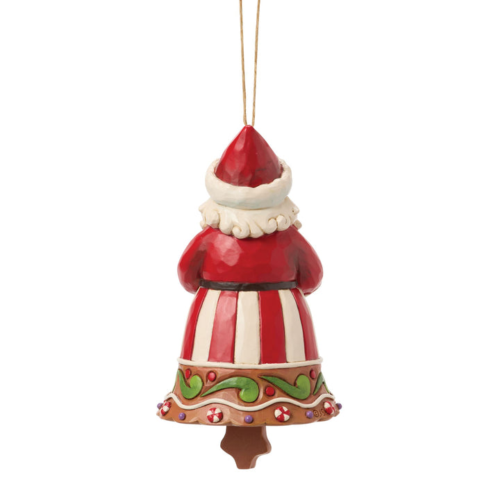 Gingerbread Santa Bell Orn