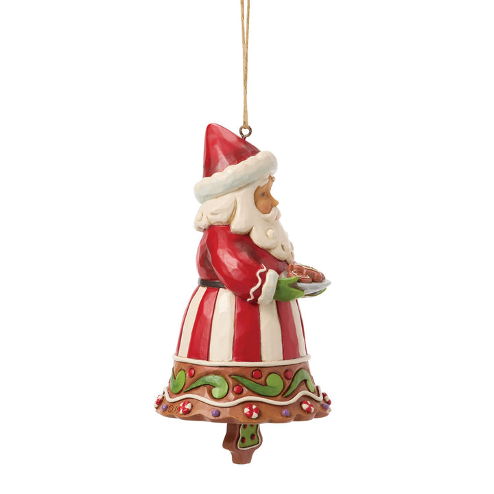 Gingerbread Santa Bell Orn