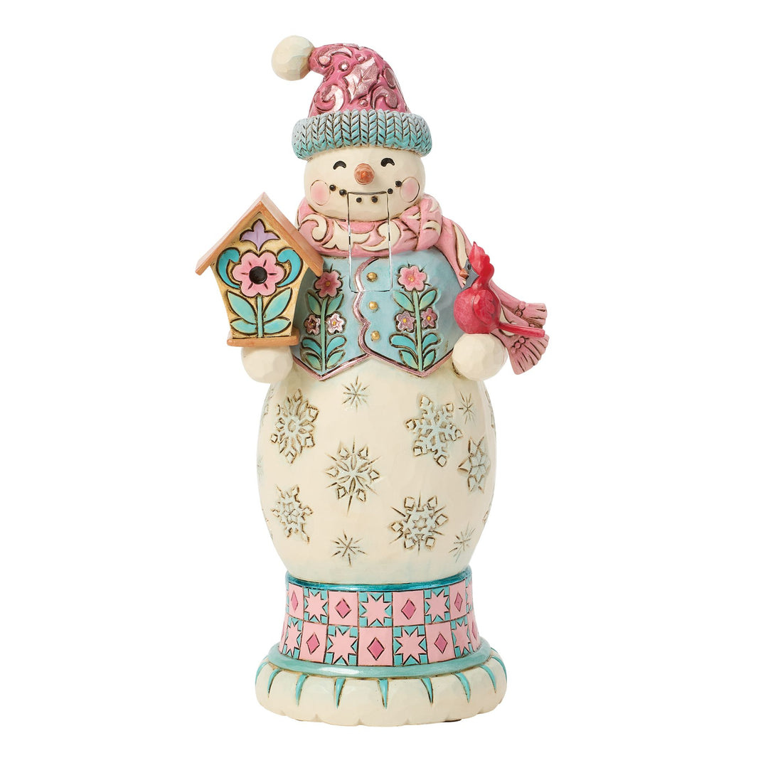 Enesco Jim Shore Ornamento Di Babbo Natale Con Bastone – Heartwood Creek, Bianco, 11.4cm