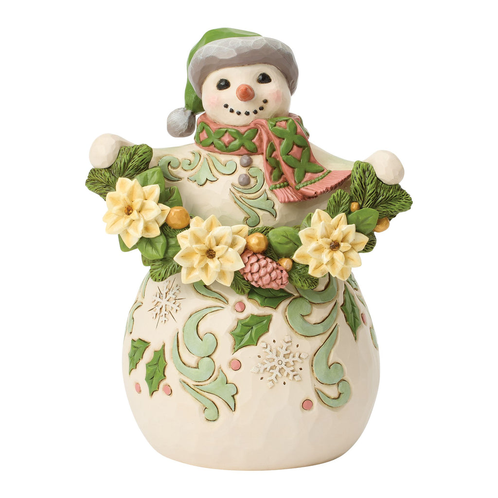 Opal & Moss Snowman Poinsettia – Jim Shore